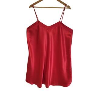 Vintage TR Bentley Red Slip Dress Nightie Womens Lace Romantic Sexy Plus Size 1X
